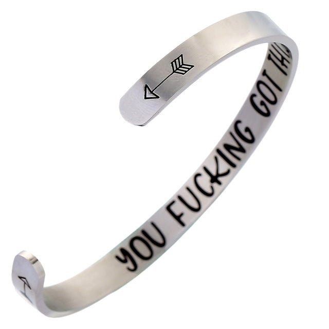 "YOU GET THIS" Cuff Bangle - Breath Ring Store